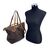 LOUIS VUITTON Borsa Shopper in Tela Col. Marrone Palermo M