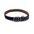 GUCCI Cintura in Camoscio Col. Blu GG Buckle