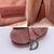 DIOR Borsa a Mano in Velluto Col. Rosa Saddle S