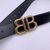 GUCCI X BALENCIAGA Cintura in Pelle Col. Nero BB Belt