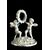 Serie di sei segnaposti in argento con putti.Italia.