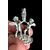 Serie di sei segnaposti in argento con putti.Italia.