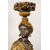Scultura antica in legno policromo raffigurante il Moro di Venezia. Periodo inizio XX secolo.