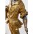 Scultura antica in legno policromo raffigurante il Moro di Venezia. Periodo inizio XX secolo.