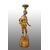 Scultura antica in legno policromo raffigurante il Moro di Venezia. Periodo inizio XX secolo.