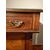 Davenport inglese stile Vittoriano del 1800 in palissandro con intarsi floreali