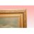 Quadro inglese del 1800 Olio su tela "Paesaggio con fiume e monti" 