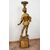 Scultura antica in legno policromo raffigurante il Moro di Venezia. Periodo inizio XX secolo.