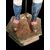 Scultura da presepe con viso in terracotta , occhi in vetro,mani e gambe in legno.Napoli.