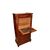 Piccolo Secretaire Francese Luigi XVI con marmo applicazioni in bronzo e ricchi motivi di intarsio XIX secolo