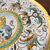 Antica crespina piatto Deruta con Leone primi XVII sec maiolica . Mis diametro cm 24