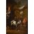 Cortile con natura morta di animali e frutta, Adriaen de Gryef (Leida 1657 - Bruxelles 1722) Firmato 'A Gryeff f’(ecit) - al centro sulla sinistra