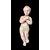 Scultura da presepe Gesu’Bambino in terracotta.