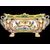 Vaso-centrotavola in maiolica con decoro a raffaellesche.Manifattura Ginori