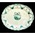 Piatto in maiolica con decoro a motivi vegetali,festoni  e paesaggio.Firma Giacomo Boselli. Savona