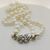 Collana di perle giapponesi con chiusura in oro bianco e diamanti