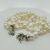 Collana di perle giapponesi con chiusura in oro bianco e diamanti