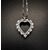 Pendente  cuore  con  Diamanti. 