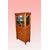 Coppia di vetrine francesi stile Impero in Citronwood del 1800 con marmo e bronzi