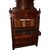 Antico secretaire Biedermeier in mogano e piuma di mogano del 1800