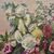 DIPINTI ANTICHI DI FIORI, NATURE MORTE CON MALVAROSE E HIBISCUS, OLIO SU TELA, DELL 800. (QF648)