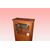 Coppia di vetrine francesi stile Impero in Citronwood del 1800 con marmo e bronzi