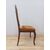 Sedia chippendale in faggio tinto noce - anni 40-50