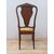 Sedia chippendale in faggio tinto noce - anni 40-50