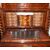 Antico secretaire Biedermeier in mogano e piuma di mogano del 1800
