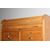Antico mobile schedario a serrandina anni 50 faggio . 8 cassetti  restaurato . Mis  113 x 76 . h 137