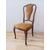 Sedia chippendale in faggio tinto noce - anni 40-50
