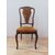 Sedia chippendale in faggio tinto noce - anni 40-50