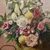 DIPINTI ANTICHI DI FIORI, NATURE MORTE CON MALVAROSE E HIBISCUS, OLIO SU TELA, DELL 800. (QF648)