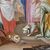 Olio su rame 800 Cristo in casa di Marta con Maria e Lazzaro