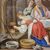 Olio su rame 800 Cristo in casa di Marta con Maria e Lazzaro