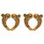 Set di 4 fregi antichi in legno dorato - M/1763/5-6-7-8 -