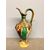 Antica brocca in maiolica primi '900, popolare, dipinta al sud Italia, h 50, l 26 cm. 