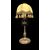 Lampada in bronzo con fusto rastremato e base tonda. Periodo Art Nouveau.