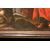 Olio su tela francese del 1700 Raffigurante Crocifissione Gesù con le Tre Marie 