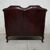 Divano 2 posti chesterfield modello Queen Anne originale vintage in pelle rosso bordeaux 