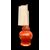Lampada in ceramica a forma di vaso orientale ottagonale.