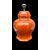 Lampada in ceramica a forma di vaso orientale ottagonale.