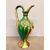 Antica brocca in maiolica primi '900, popolare, dipinta al sud Italia, h 50, l 26 cm. 