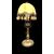 Lampada in bronzo con fusto rastremato e base tonda. Periodo Art Nouveau.
