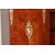 Studio completo di 3 pezzi francese di inizio 1900 scrivania con libreria e poltroncina 