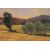 Olio su tela paesaggio campestre Firmato Agapito Casas Abarca (Barcellona, 1874-1964)
