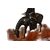 Scultura francese raffigurante Saggio contadino Orientale a cavallo del 1800