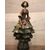 Coppia di dame in ceramica policroma   Tassinari, Faenza seconda metà XXsec.