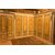 DARB238 - Boiserie laccata e dipinta, epoca '800, misure metri lineari 8,75 x H 2,45
