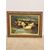 Antico Dipinto olio su tavola Papere nello Stagno 1940, mis 59x46